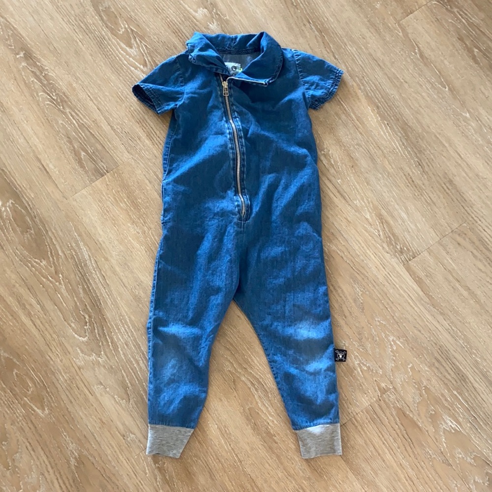 Nununu unisex denim romper